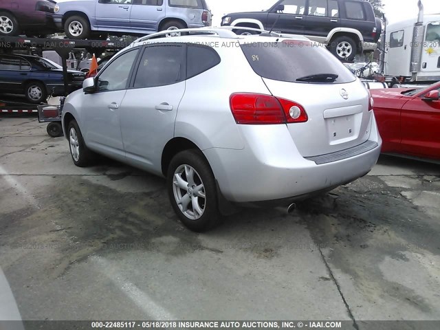 JN8AS58T48W007105 - 2008 NISSAN ROGUE S/SL SILVER photo 3