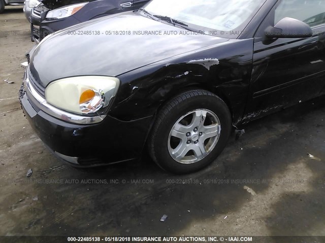 1G1ZU54804F163235 - 2004 CHEVROLET MALIBU LT BLACK photo 6