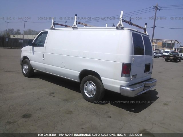 1FTNE2EW1BDA55049 - 2011 FORD ECONOLINE E250 VAN WHITE photo 3