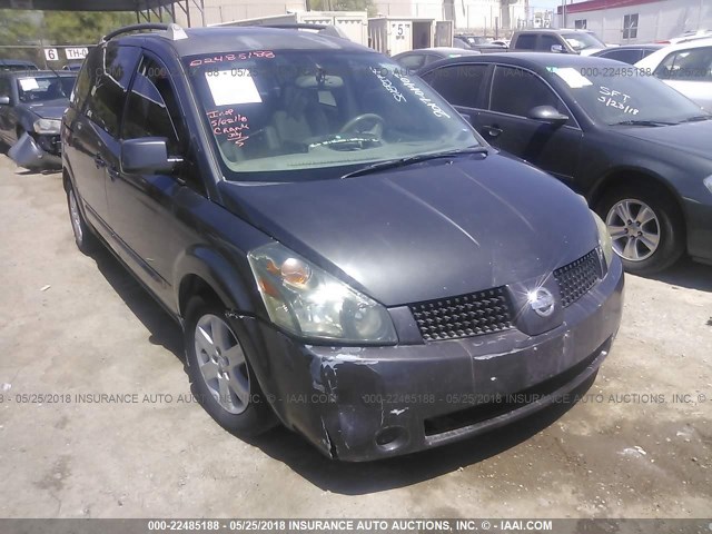 5N1BV28U05N106659 - 2005 NISSAN QUEST S/SE/SL GRAY photo 6