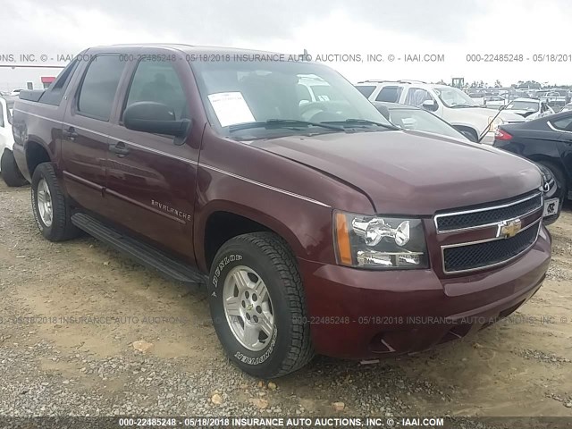 3GNEC12J08G140766 - 2008 CHEVROLET AVALANCHE C1500 BURGUNDY photo 1