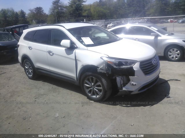 KM8SMDHFXHU226690 - 2017 HYUNDAI SANTA FE SE WHITE photo 1