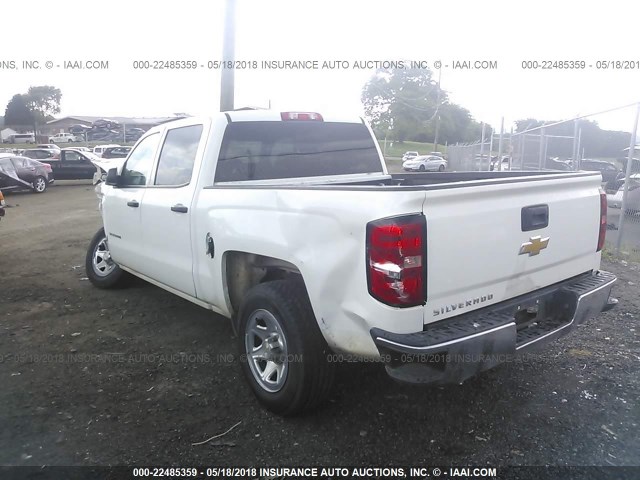 3GCPCPEH0FG221678 - 2015 CHEVROLET SILVERADO C1500 WHITE photo 3