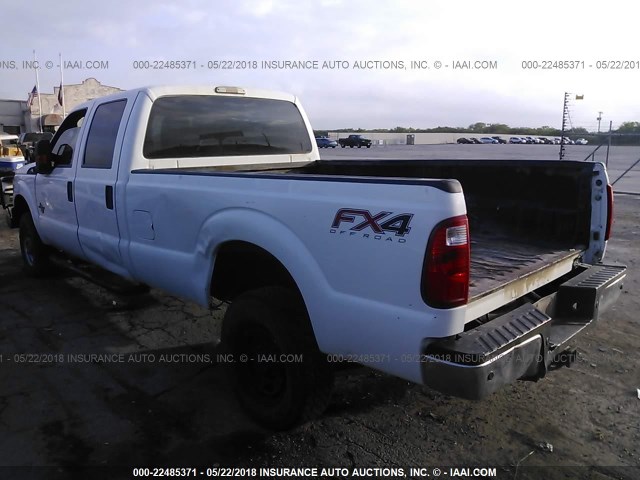 1FT8W3BT7EEA97914 - 2014 FORD F350 SUPER DUTY WHITE photo 3