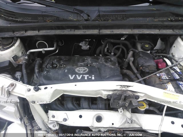 JTLKT324064086529 - 2006 TOYOTA SCION XB თეთრი ფოტო 10