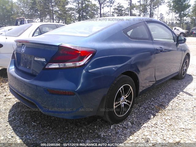 2HGFG3B84EH508812 - 2014 HONDA CIVIC EX ლურჯი ფოტო 4