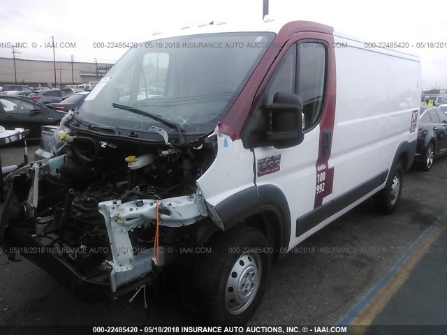 3C6TRVAGXGE129979 - 2016 RAM PROMASTER 1500 1500 STANDARD WHITE photo 2