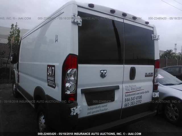 3C6TRVAGXGE129979 - 2016 RAM PROMASTER 1500 1500 STANDARD WHITE photo 3