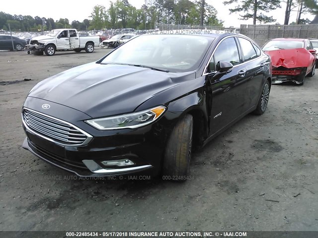 3FA6P0RU4HR301724 - 2017 FORD FUSION TITANIUM HEV BLACK photo 6