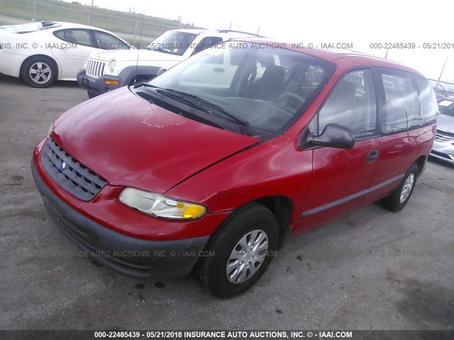 2P4FP25B6VR344629 - 1997 PLYMOUTH VOYAGER RED photo 2