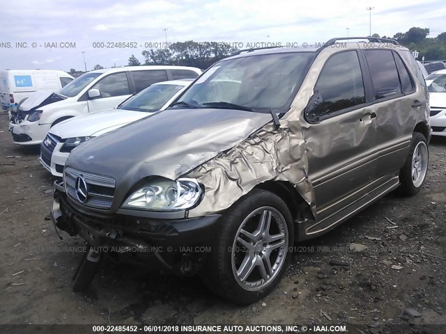 4JGAB57E03A438749 - 2003 MERCEDES-BENZ ML 350 GOLD photo 2