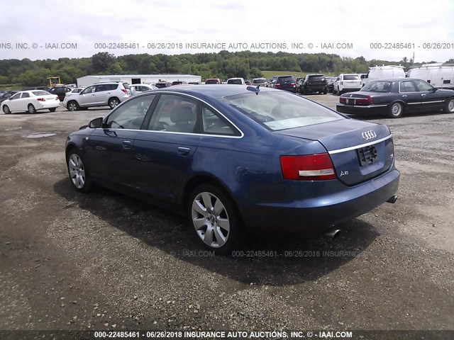 WAUDG74F35N074251 - 2005 AUDI A6 3.2 QUATTRO BLUE photo 3