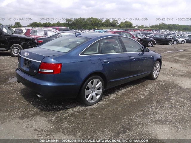 WAUDG74F35N074251 - 2005 AUDI A6 3.2 QUATTRO BLUE photo 4