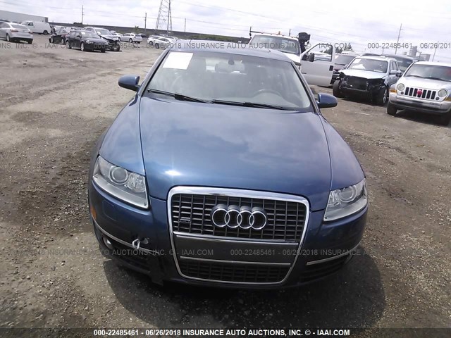 WAUDG74F35N074251 - 2005 AUDI A6 3.2 QUATTRO BLUE photo 6