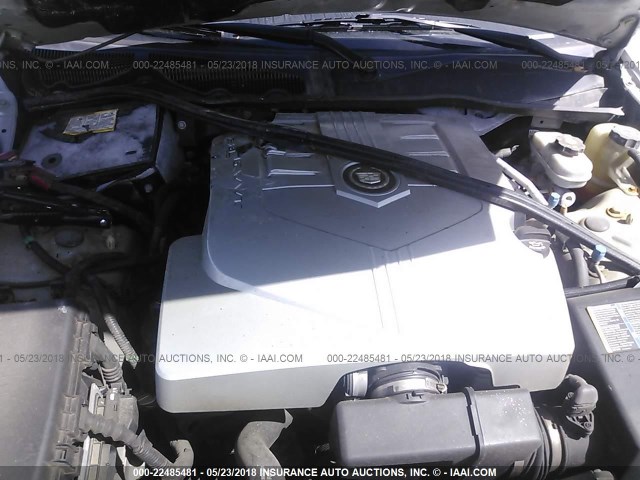 1G6DM57T970100324 - 2007 CADILLAC CTS SILVER photo 10