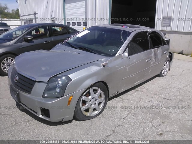 1G6DM57T970100324 - 2007 CADILLAC CTS SILVER photo 2