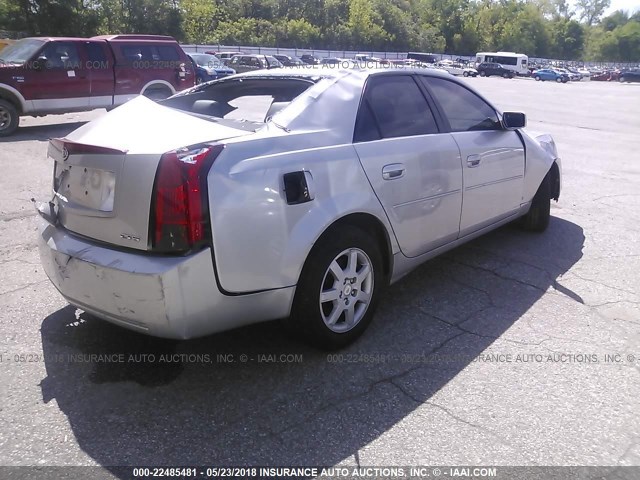 1G6DM57T970100324 - 2007 CADILLAC CTS SILVER photo 4