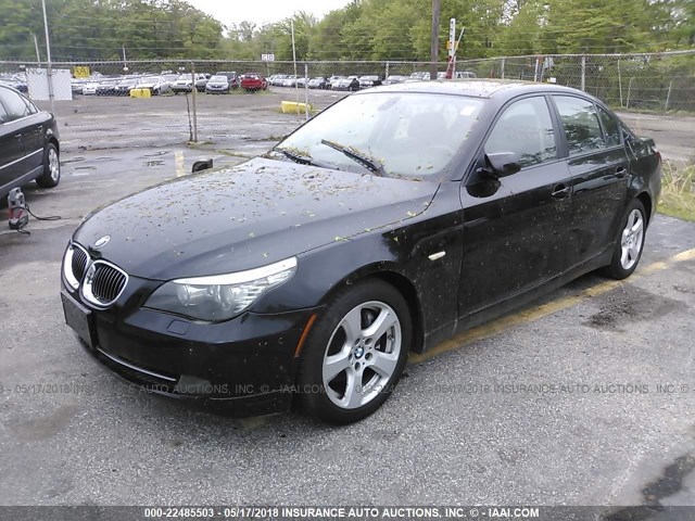 WBANV93548CZ69228 - 2008 BMW 535 XI BLACK photo 2