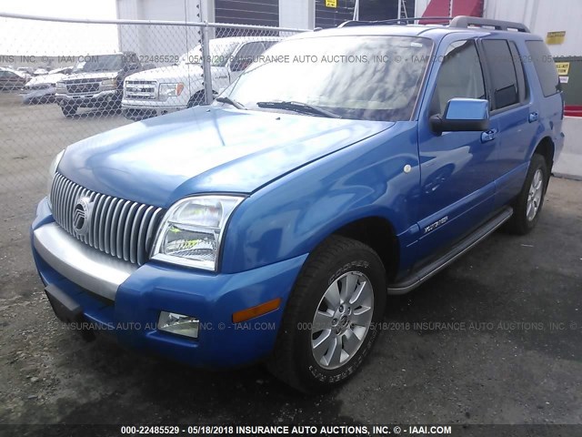 4M2EN4HE3AUJ05778 - 2010 MERCURY MOUNTAINEER LUXURY BLUE photo 2