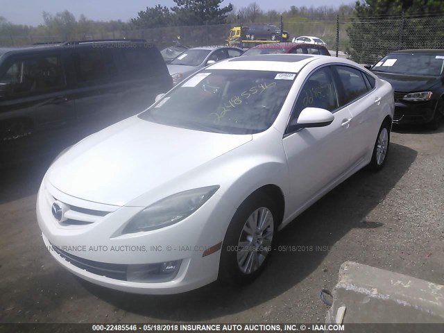 1YVHZ8CH0A5M27380 - 2010 MAZDA 6 I WHITE photo 2