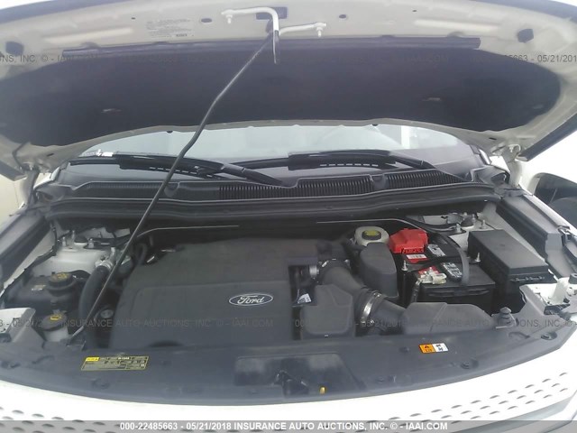 1FMHK7F84BGA63725 - 2011 FORD EXPLORER LIMITED 白色 照片 10