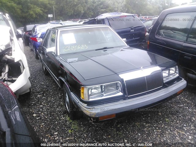 1C3BC56D9GF156119 - 1986 CHRYSLER LEBARON BLACK photo 1