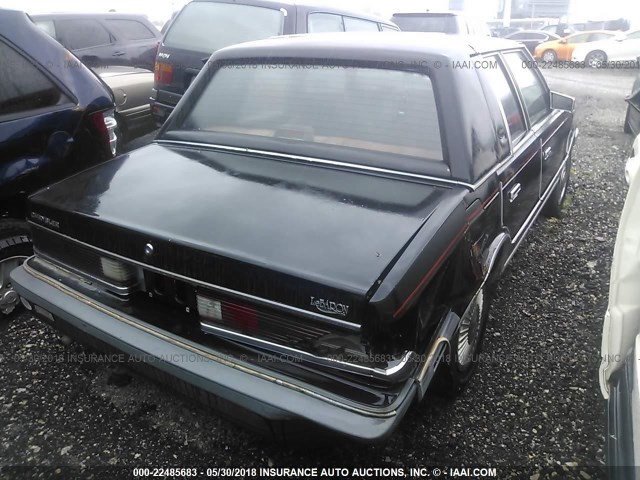 1C3BC56D9GF156119 - 1986 CHRYSLER LEBARON BLACK photo 4