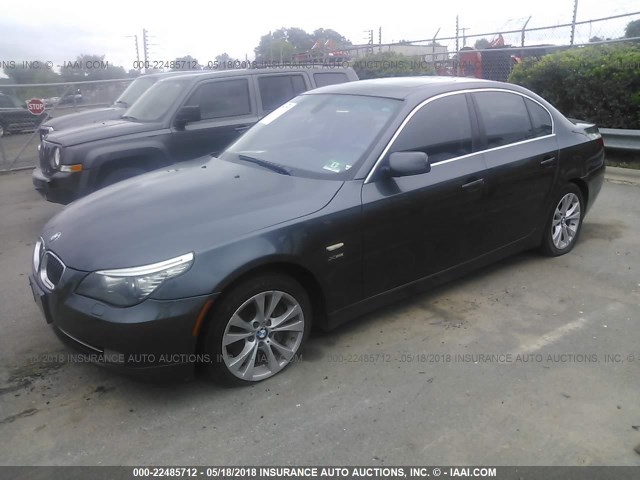 WBANV9C51AC137688 - 2010 BMW 535 XI GRAY photo 2