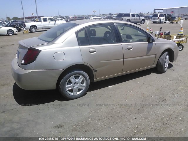 1G8AJ55F06Z121122 - 2006 SATURN ION LEVEL 2 GOLD photo 4