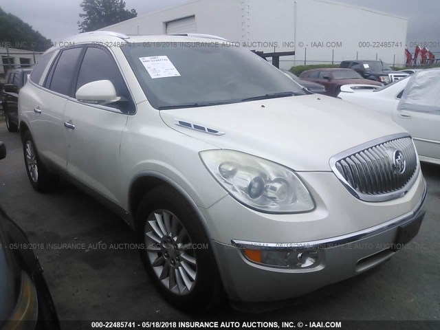 5GALVBED7AJ127668 - 2010 BUICK ENCLAVE CXL WHITE photo 1