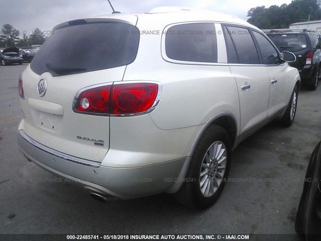 5GALVBED7AJ127668 - 2010 BUICK ENCLAVE CXL თეთრი ფოტო 4