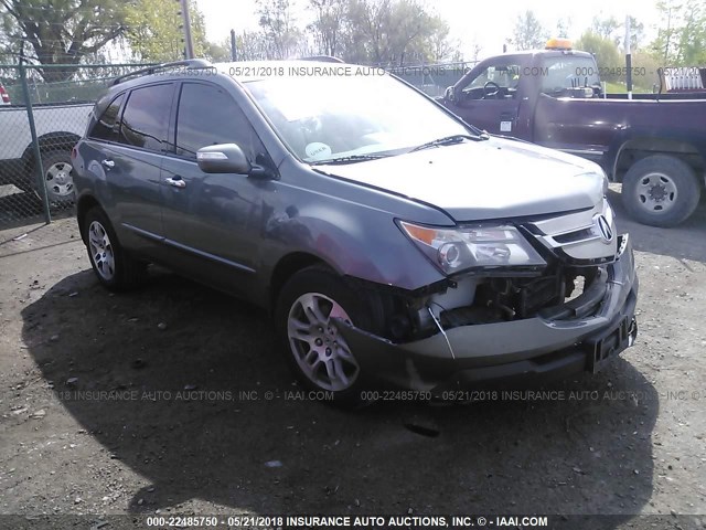 2HNYD286X9H505896 - 2009 ACURA MDX TECHNOLOGY GRAY photo 1