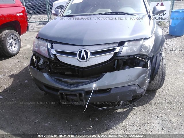 2HNYD286X9H505896 - 2009 ACURA MDX TECHNOLOGY GRAY photo 6