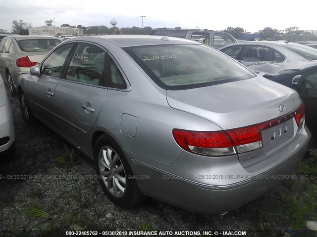 KMHFC46F37A203548 - 2007 HYUNDAI AZERA SE/LIMITED SILVER photo 3