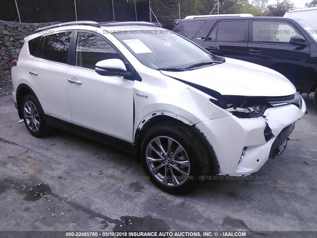 JTMDJREV3HD074993 - 2017 TOYOTA RAV4 HV LIMITED WHITE photo 1