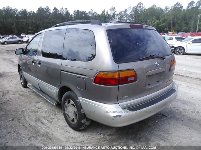 4T3ZF13C8WU029882 - 1998 TOYOTA SIENNA LE/XLE GOLD photo 3