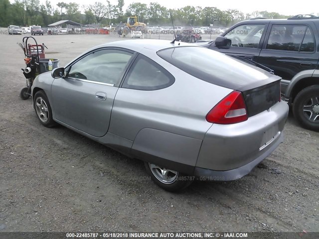 JHMZE14771T003191 - 2001 HONDA INSIGHT SILVER photo 3