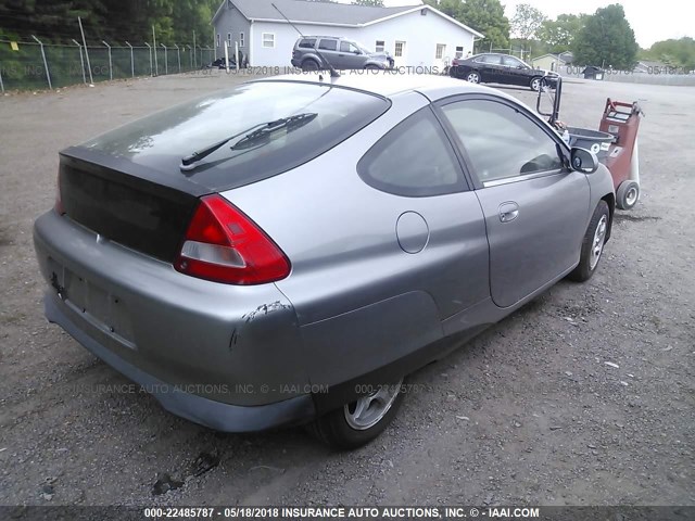 JHMZE14771T003191 - 2001 HONDA INSIGHT SILVER photo 4