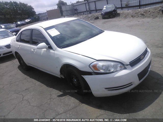 2G1WS553289263945 - 2008 CHEVROLET IMPALA POLICE WHITE photo 1