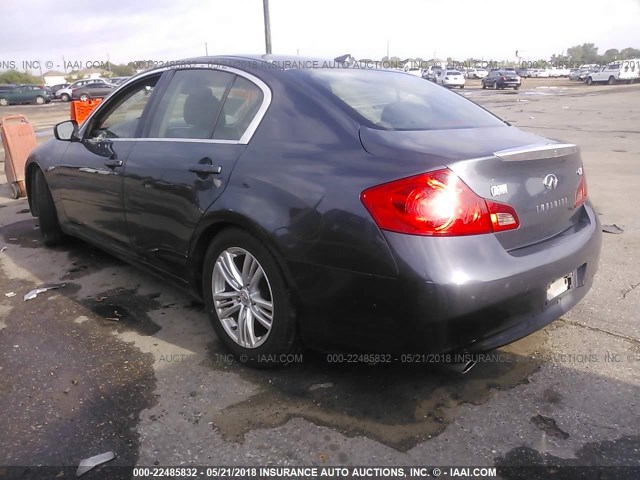 JN1CV6APXAM400576 - 2010 INFINITI G37 SPORT GRAY photo 3