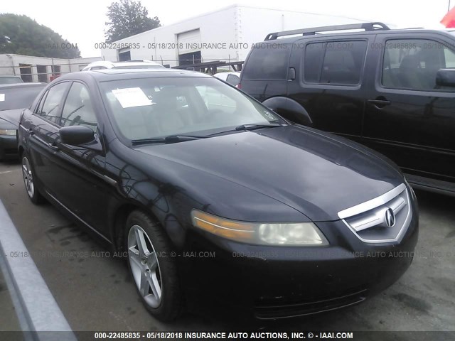 19UUA66225A048516 - 2005 ACURA TL BLACK photo 1