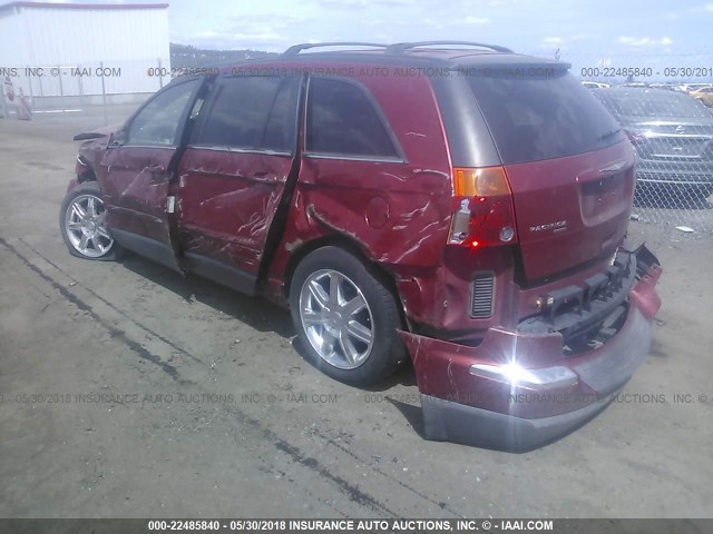 2C8GF68405R587688 - 2005 CHRYSLER PACIFICA TOURING RED photo 3