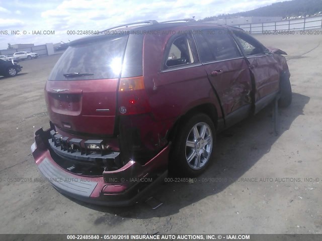 2C8GF68405R587688 - 2005 CHRYSLER PACIFICA TOURING RED photo 4