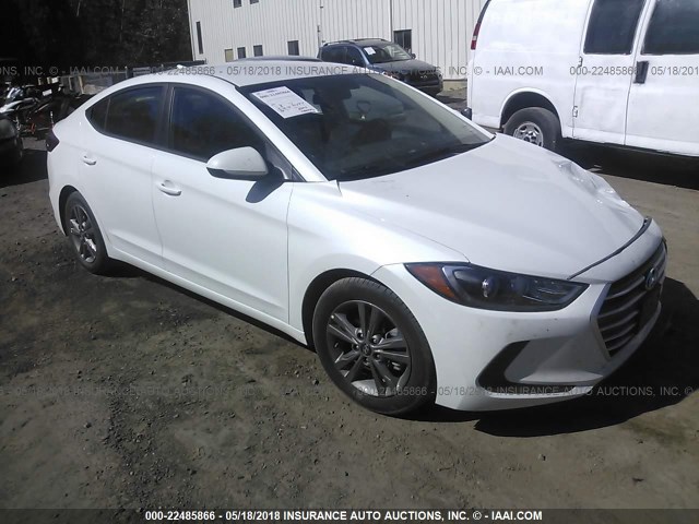 5NPD84LF4JH299143 - 2018 HYUNDAI ELANTRA SEL/VALUE/LIMITED WHITE photo 1