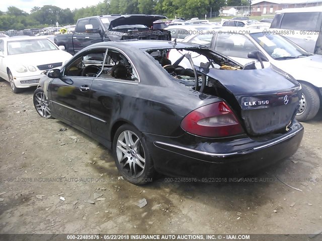 WDBTJ56H98F246797 - 2008 MERCEDES-BENZ CLK 350 BLACK photo 3