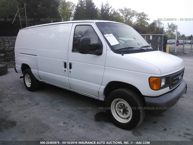 1FTNE24W57DB00065 - 2007 FORD ECONOLINE E250 VAN WHITE photo 1