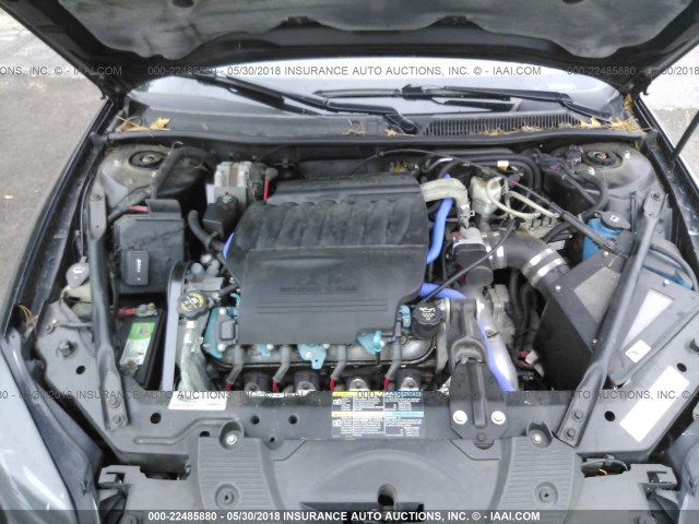 2G1WL15C569341251 - 2006 CHEVROLET MONTE CARLO SS შავი ფოტო 10