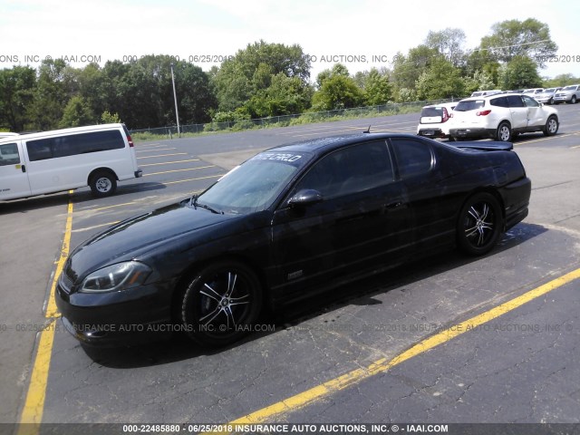 2G1WL15C569341251 - 2006 CHEVROLET MONTE CARLO SS BLACK photo 2