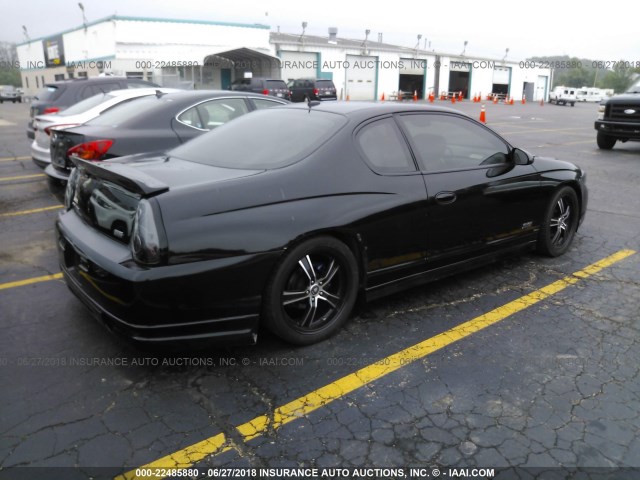 2G1WL15C569341251 - 2006 CHEVROLET MONTE CARLO SS BLACK photo 4