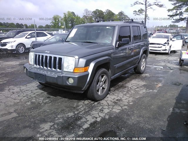 1J8HH48K07C606733 - 2007 JEEP COMMANDER GRAY photo 2